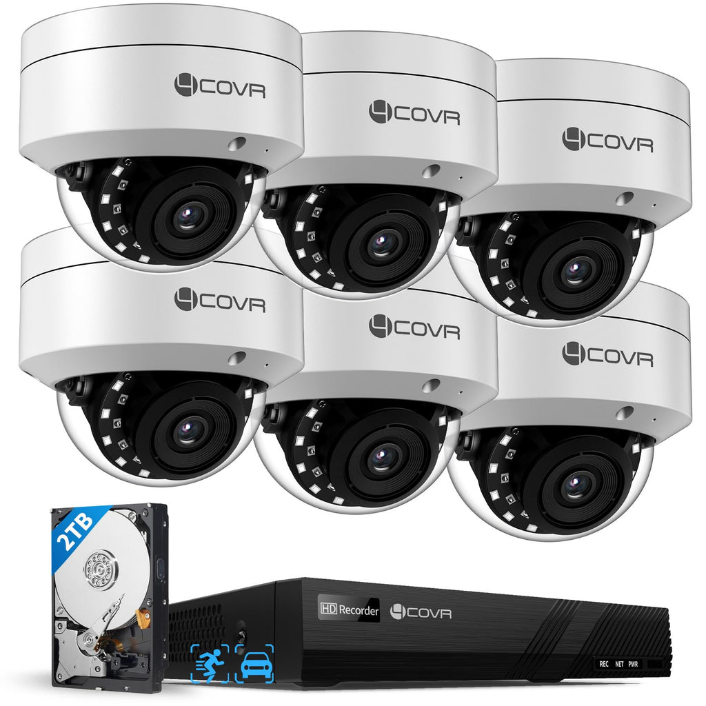 4COVR 16 Channel Security Camera System 5MP PoE with 4TB HDD, LY54AX5M1612