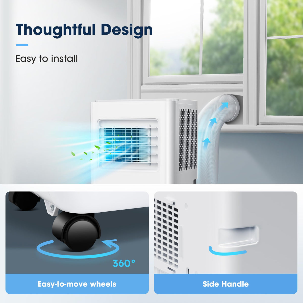 Portable Air Conditioner 10000 BTU, Smart Portable AC Unit with App Control