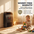 EdenPURE GEN21 Infrared Heater Wall Hugger w/Bladeless Cooling Fan, 1500W