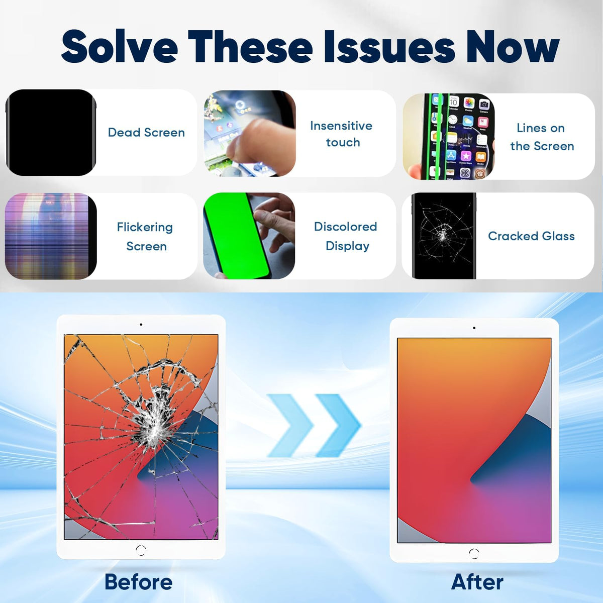 Mail-in Repair Service OEM Screen Replacement for iPad Pro 12.9 1st