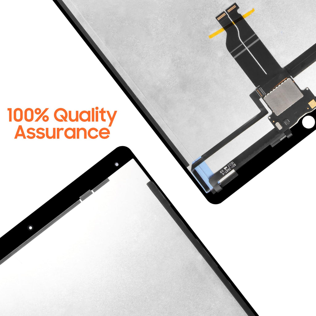 for iPad Pro 12.9 2015 Screen Replacement for iPad Pro 12.9 1st Gen LCD Display A1584 A1652 Screen Digitizer Touch Assembly Repair Parts + IC Connector PCB Flex Cable Black
