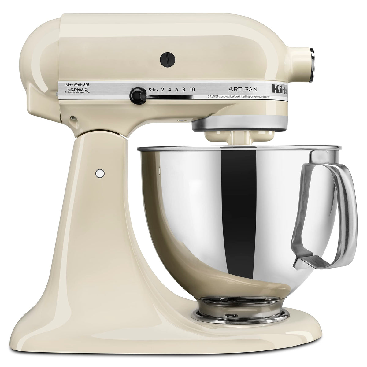 KitchenAid Artisan, 5-Qt Tilt Head Stand Mixer, KSM150PS, Almond Cream