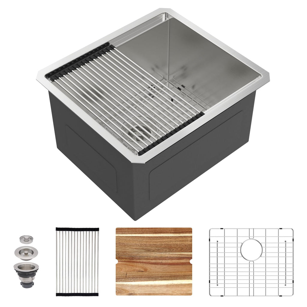 30 Inch Undermount Kitchen Sink Workstation Stainless Steel