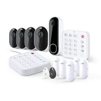 Arlo Home Security System - Alarm System with Wired Keypad Sensor Hub, 5 8-in-1 Sensors & Yard Sign - No Contract Required - DIY Installation - White, SS1501