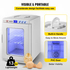 Happybuy White Reptile Incubator 25L Scientific Lab Incubator Digital Incubator Cooling and Heating 5-42°C Reptile Egg Incubator 12V/110V Work for Small Reptiles