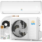 12000 BTU Mini Split AC & Heating System, Heat Pump, 19 SEER2, 115V