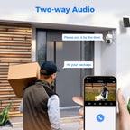 Hiseeu Solar Security Camera Outdoor,4MP 4 Cam-Kit, Wireless Security Cameras System Home Surveillance,Solar-Powered,Color Night Vision,360° View Pan & Tilt,2.4GHz WiFi,1TB Storage No Subscription