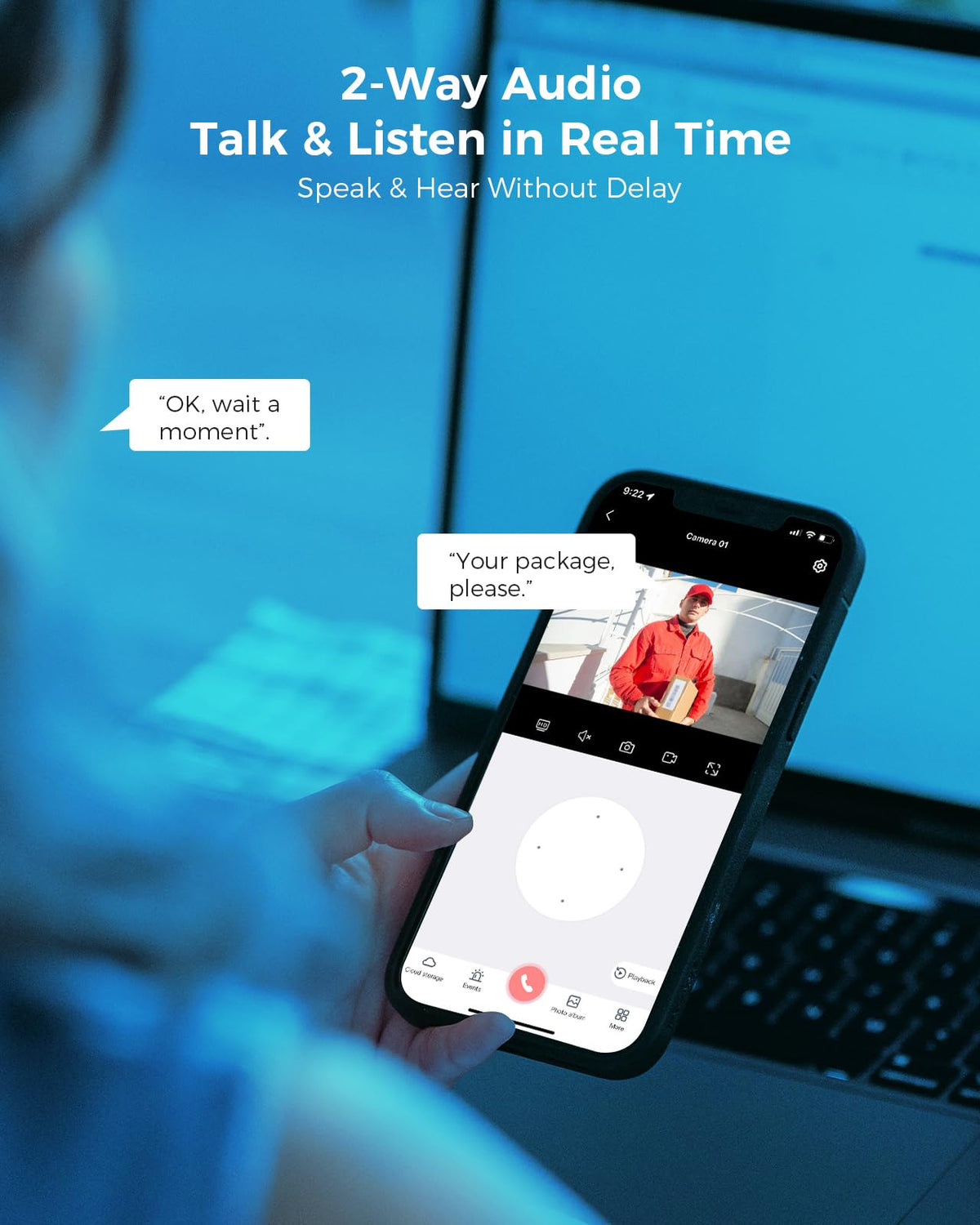 Hiseeu 4K/8MP Wireless Security Camera Outdoor, 4 Cam-Kit, 1T HDD