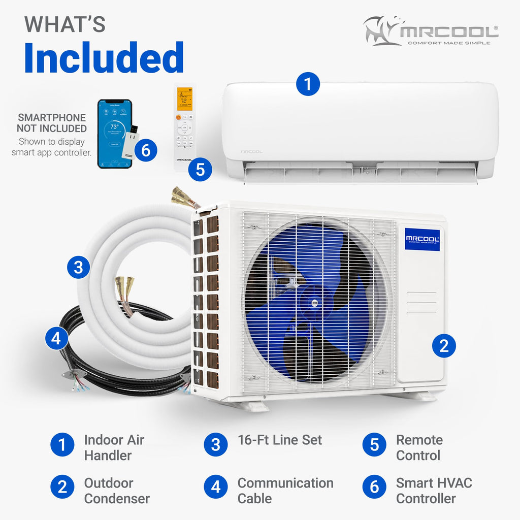 MRCOOL Easy Pro 12000 BTU Ductless Mini Split Air Conditioner Heat Pump