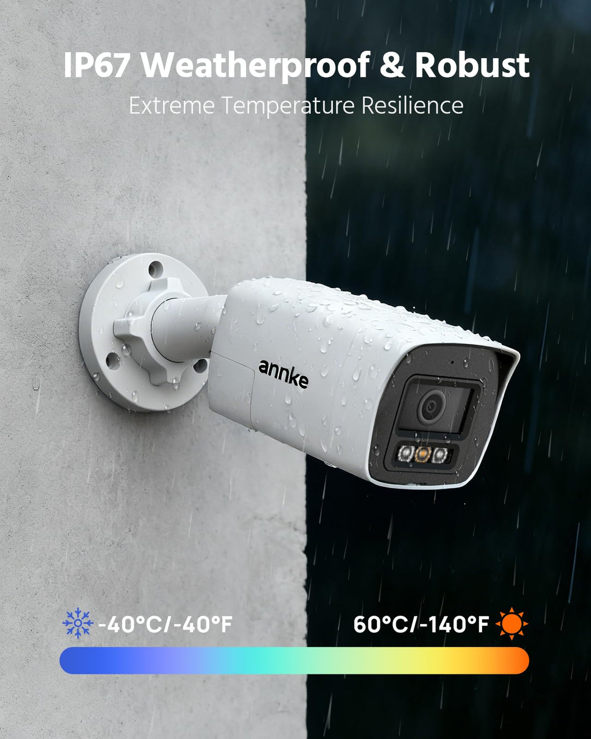 ANNKE 8CH 3K Two-Way Audio Analog Wired Security Camera System 1TB HDD