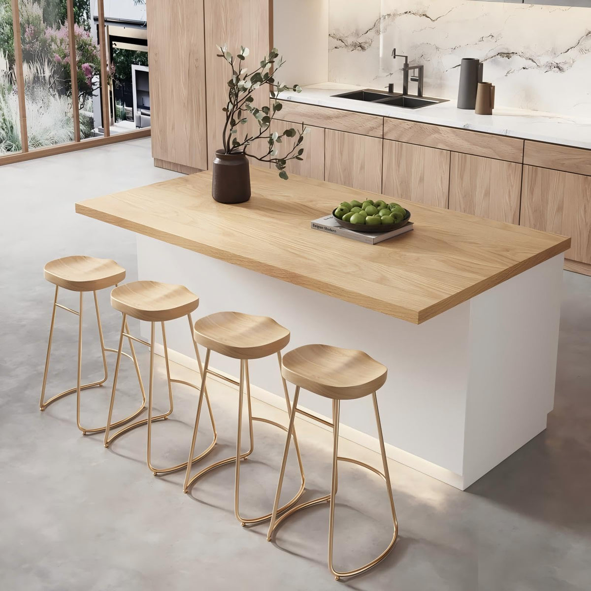 homary 72" Large Kitchen Island with Storage & LED Lights and Waterfall Edge, Wood Freestanding Island with Wine Rack, Drawers, Cabinet & Shelves, Modern for Kitchen & Dining Room
