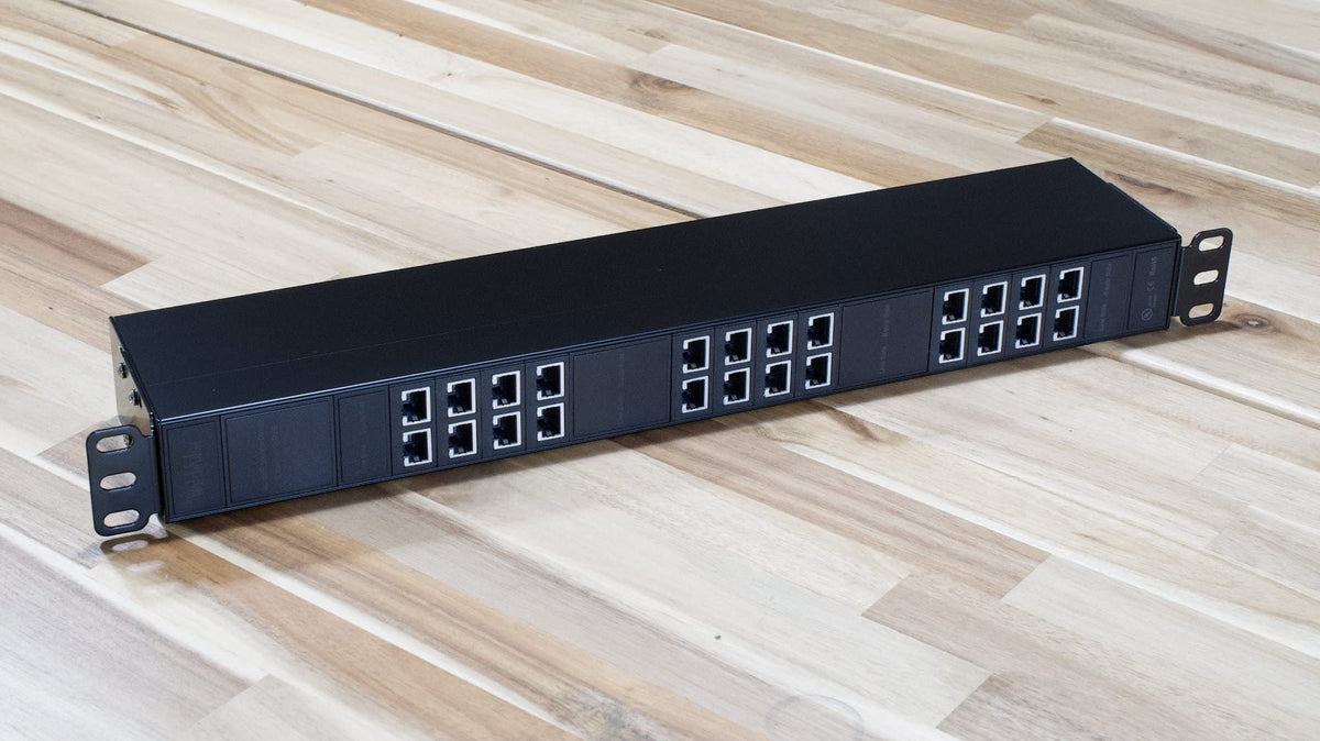 WTH-SG/RJ45-KH-C/12 19-inch Rack Mounted 12 Port Gigabit Ethernet Surge Protector