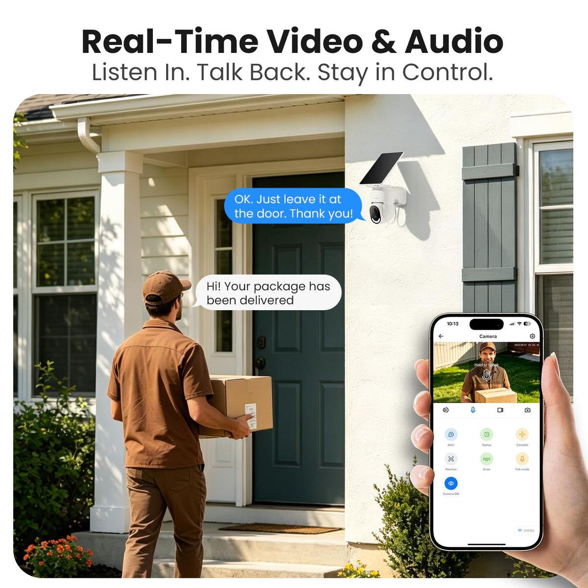 GALAYOU Security Cameras Wireless Outdoor with Solar Powered, R6 4Pack
