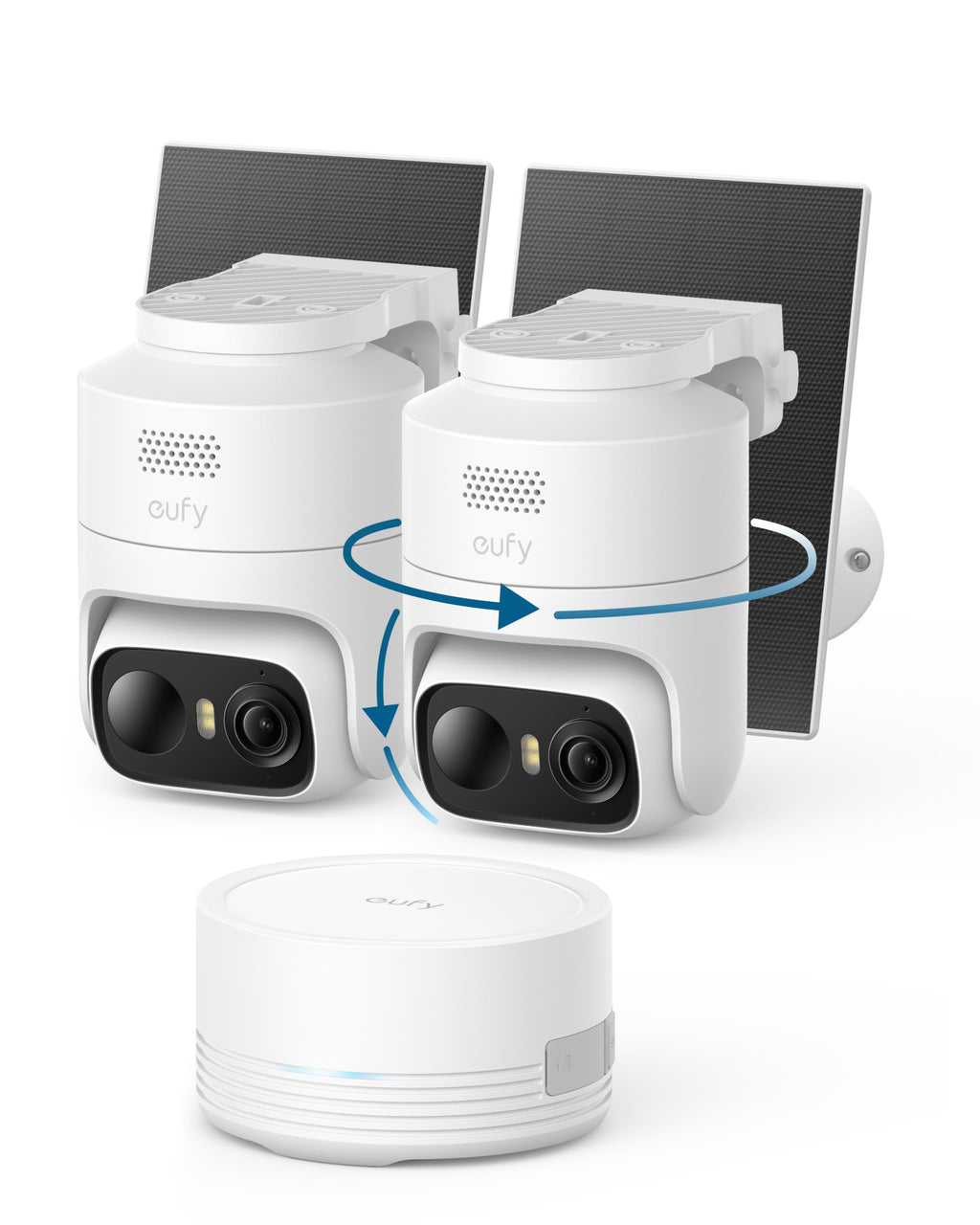 eufy Security eufyCam C37 4-Cam Kit, 360° Pan&Tilt Auto Tracking