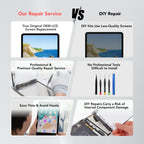 Mail-in Repair Service Original OEM Pull Screen for iPad 7/8/9th