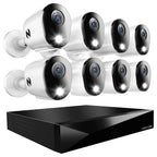 Night Owl 12-Ch Wired DVR System, 8 2K Cams, 2TB HDD, 2-Way Audio