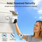 aosu D1 Classic 4-Cam Kit, Security Cameras Wireless Outdoor, Solar Powered
