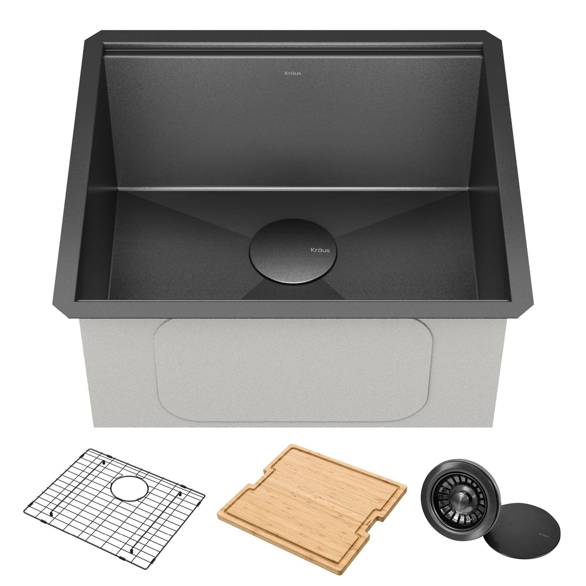 KRAUS Stainless Steel 30 in Undermount Kitchen Sink KWU110-30