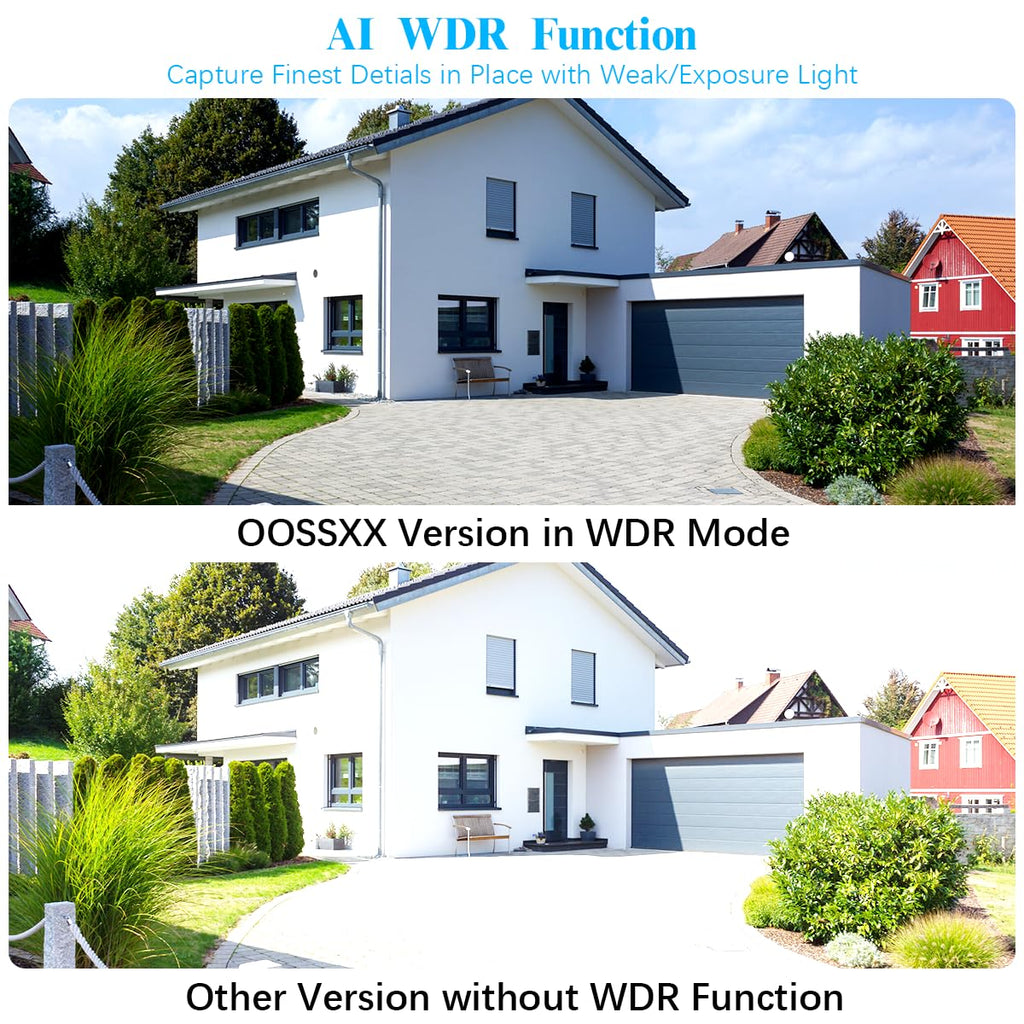 5MP PT Wireless Security Camera System 4Pcs Outdoor Cameras 2TB HDD