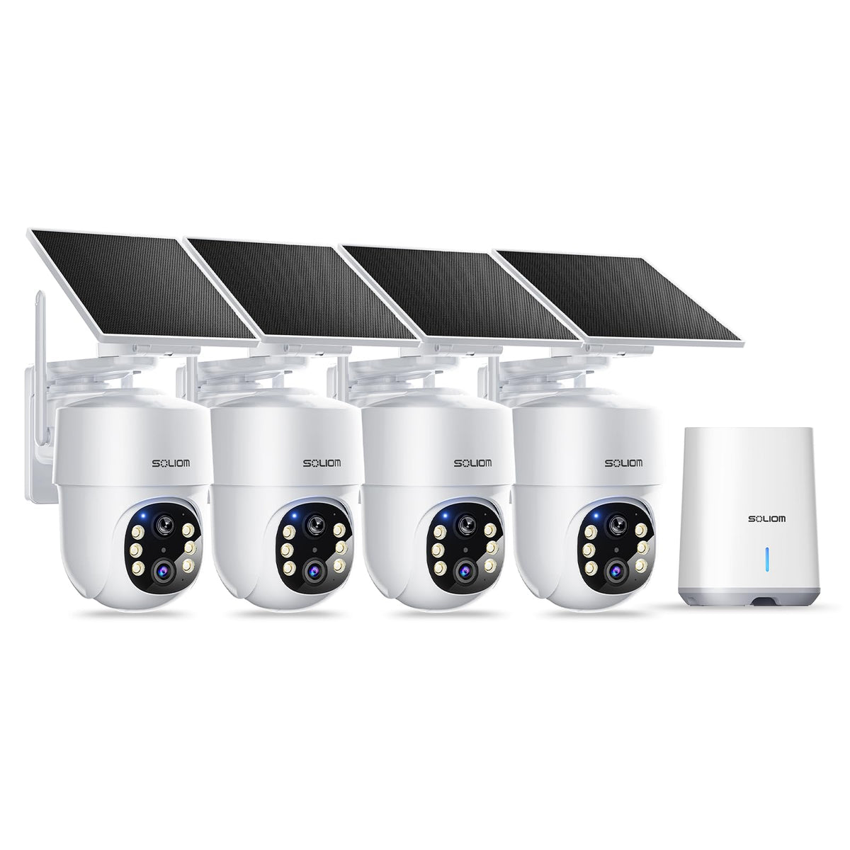 SOLIOM 5MP Security Cameras Wireless Outdoor, No Subscription, 2.4/5G WiFi