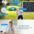 Hiseeu Wireless Security Camera, 5MP WiFi Security Camera System, 500GB HDD
