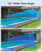 【121°Wide View】 Hiseeu 4K PoE Security Camera System, 8 Pcs 5MP IP Cameras