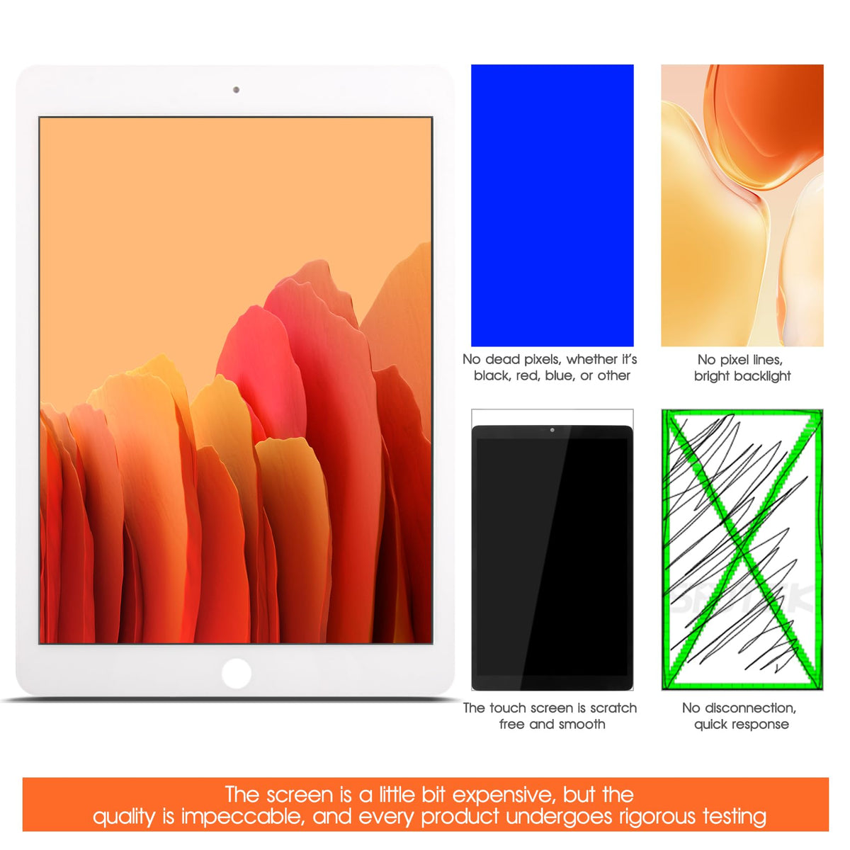 for iPad Pro 9.7 2016 Screen Replacement iPad Pro 9.7 A1673 LCD Display A1675 A1674 Replacement Touch Screen Digitizer Repair Parts White