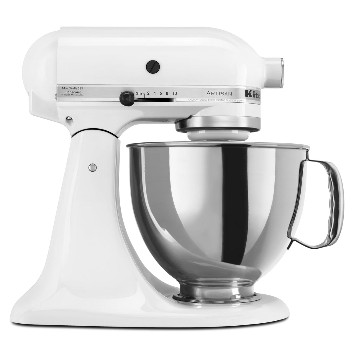KitchenAid Artisan, 5-Qt Tilt Head Stand Mixer, KSM150PS, Almond Cream