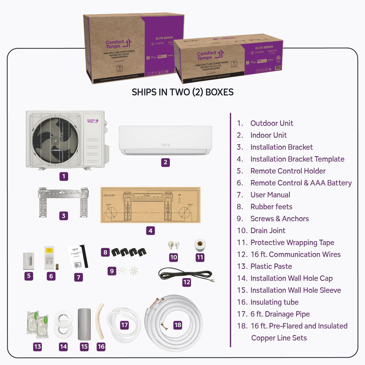 Ultra-Efficient 9,000 BTU/220V Mini Split – 23 SEER for Lower Energy Bills– Pre-Charged, Ductless, Quiet & Comfortable Mini Split AC/Heating System|WiFi & Easy Install Kit (Pro Series)