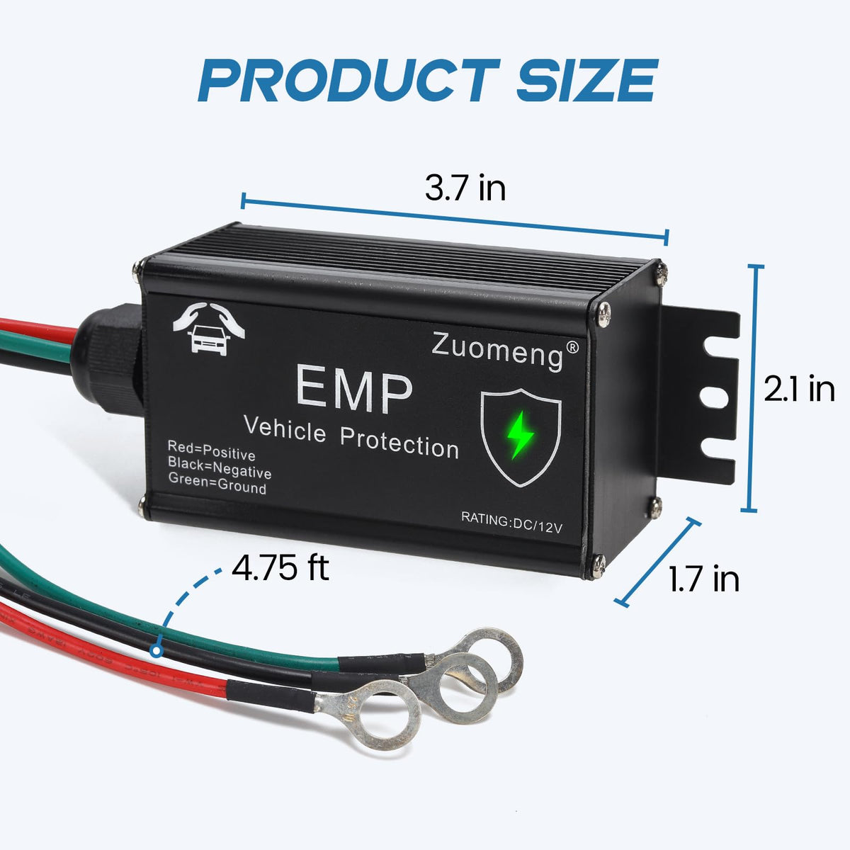 Vehicle EMP Protection - 12 Volt DC for Cars & Trucks, Protection Against EMP, Solar Flares & Power Surges