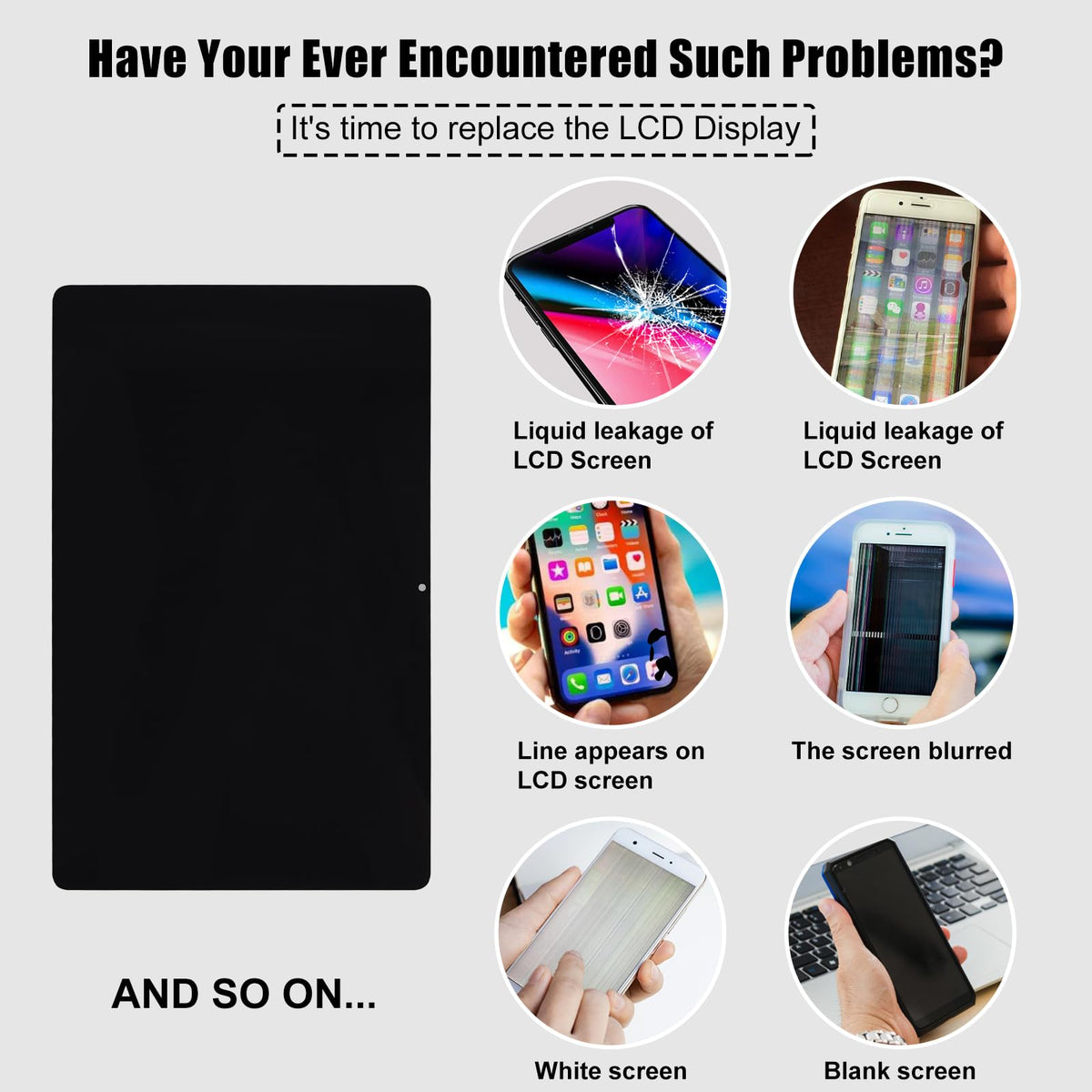 New LCD Display Compatible with Lenovo Tab P11 Pro (2nd Gen) 2022 TB132FU TB138FC [11.2"] Touch Screen Digitizer Assembly Replacement + Tools