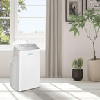 Keystone 14,000 BTU ASHRAE/12,000 BTU DOE Portable Inverter Air Conditioner with Heater, Quiet, High Efficiency Operation and Remote, AC Unit for Apartment, Living Room, Medium Rooms up to 550-Sq. Ft.