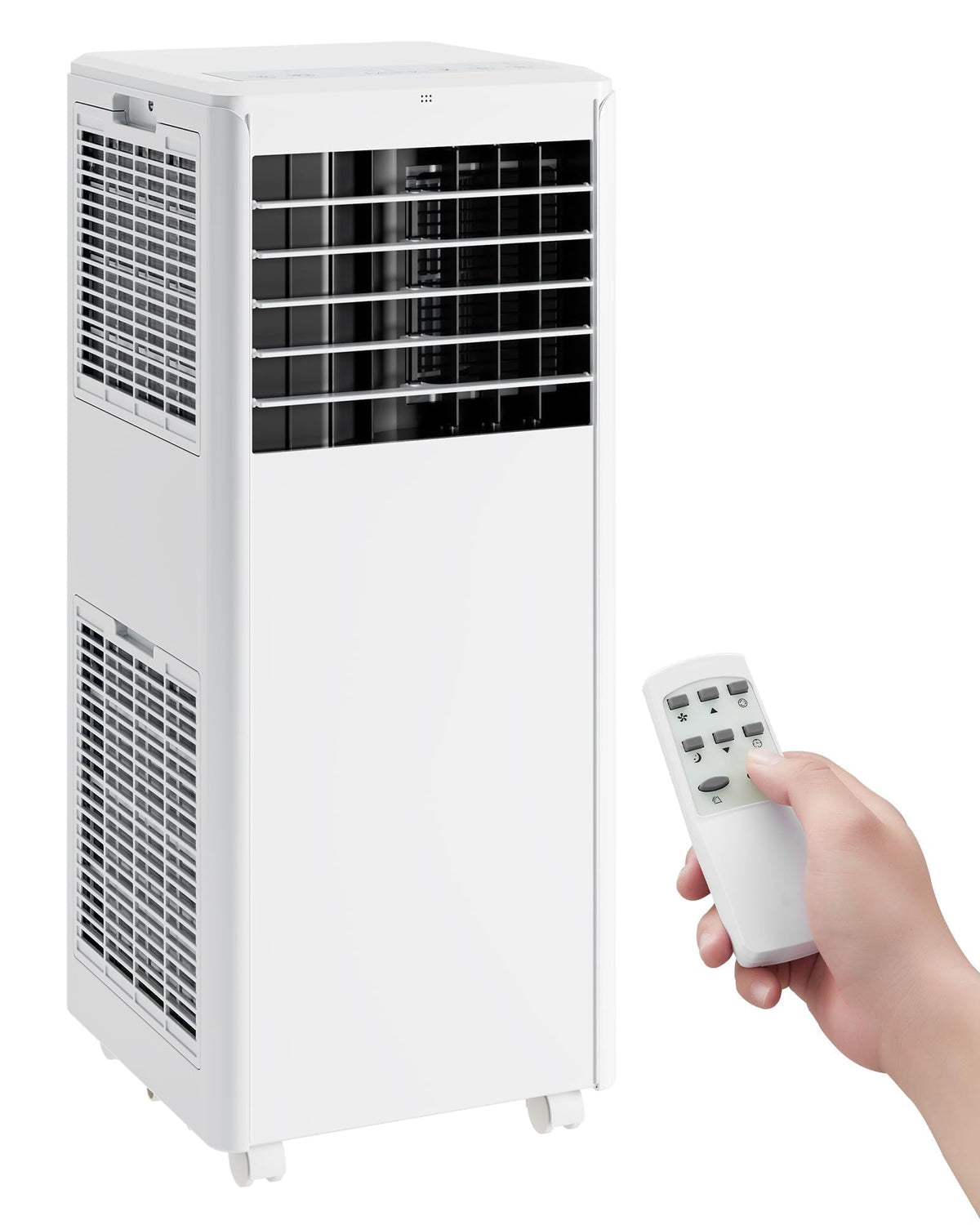 GarveeLife 14000 BTU Portable Air Conditioners, 4-in-1 Indoor AC Unit with Cooling, Dehumidifier, Fan, Follow Me, 24-Hour Timer, Remote Control & Window Kit for Bedroom, Home Office, Apartment,