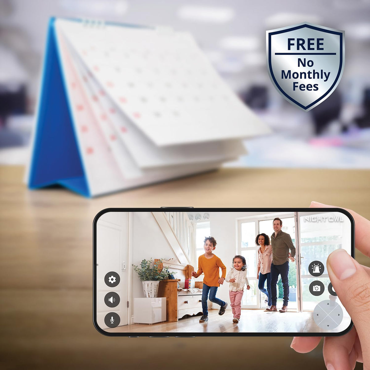Night Owl Wireless Wi-Fi Hub, 4 1080p Cams, 64GB microSD, Motion Alerts