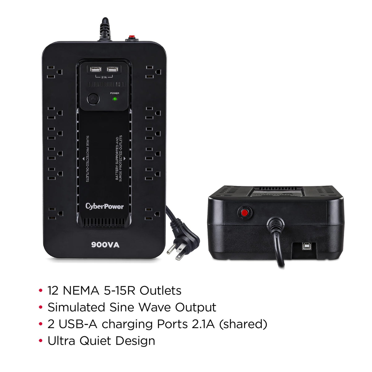 CyberPower ST900U Standby UPS Battery Backup and Surge Protector