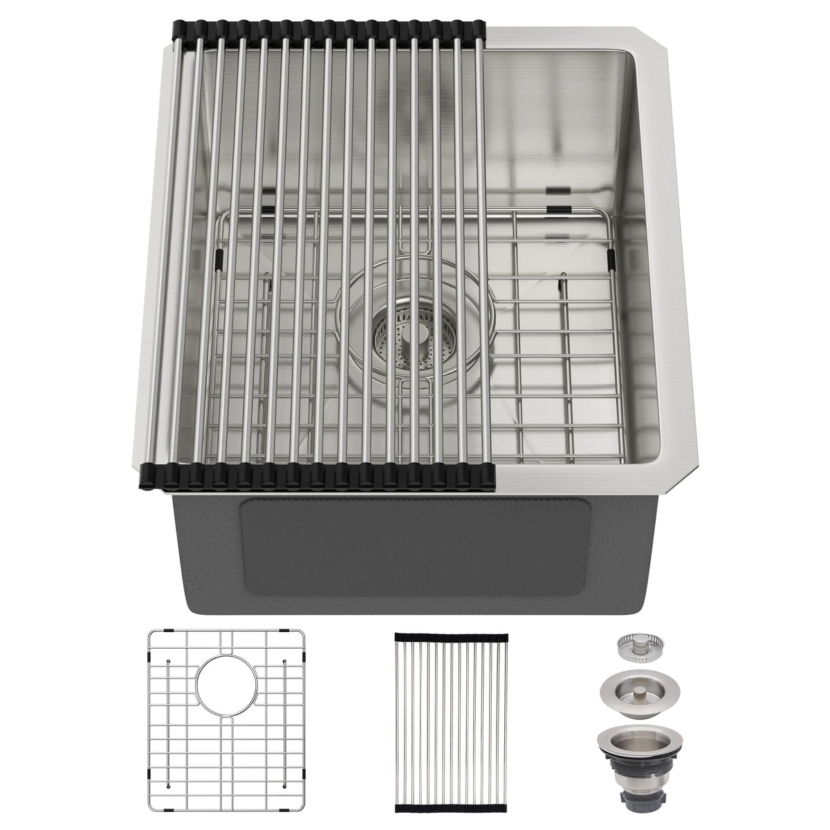 30 Inch Undermount Kitchen Sink Workstation Stainless Steel