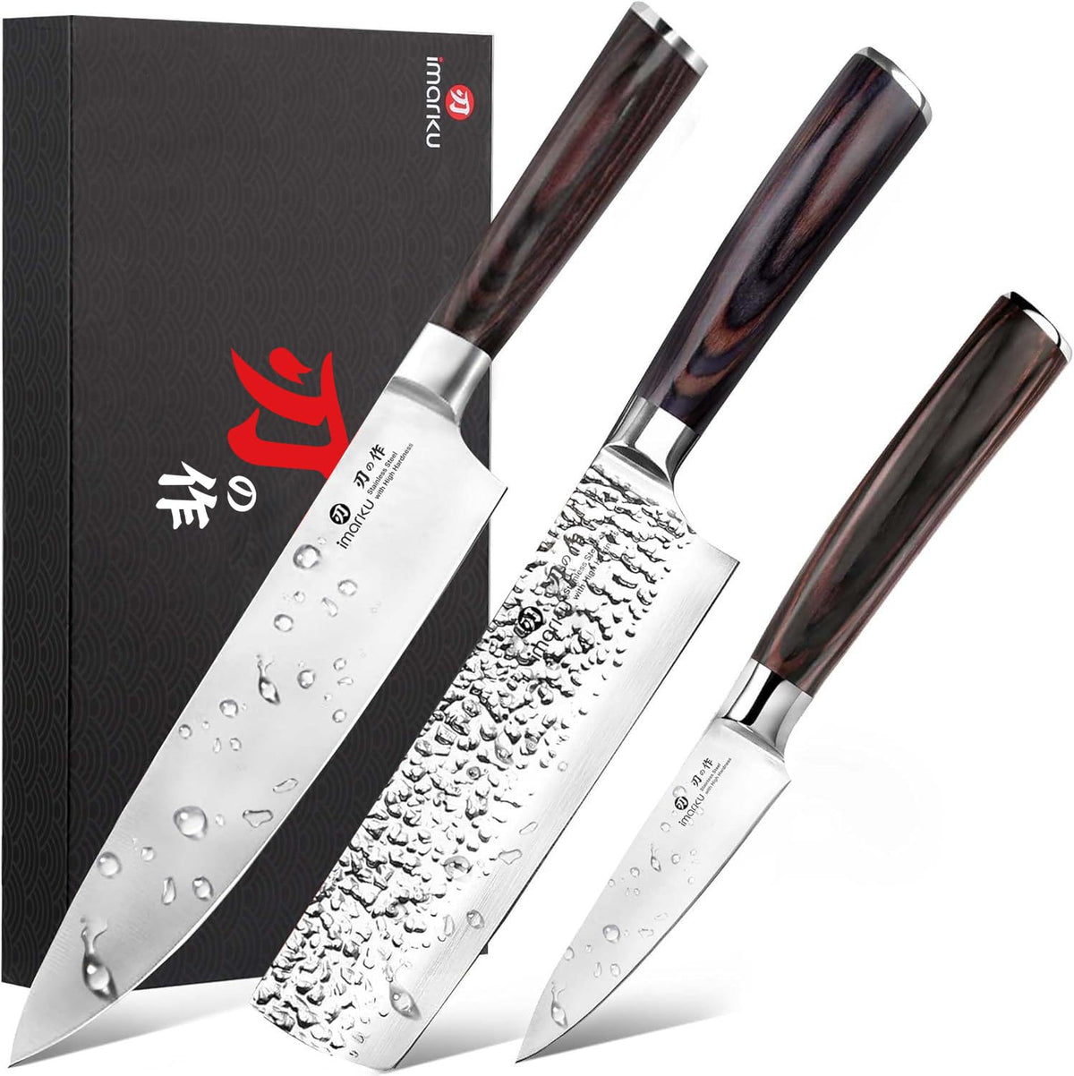 Imarku 14-Piece Japanese Gyutou Stainless Steel Kitchen Knife Set