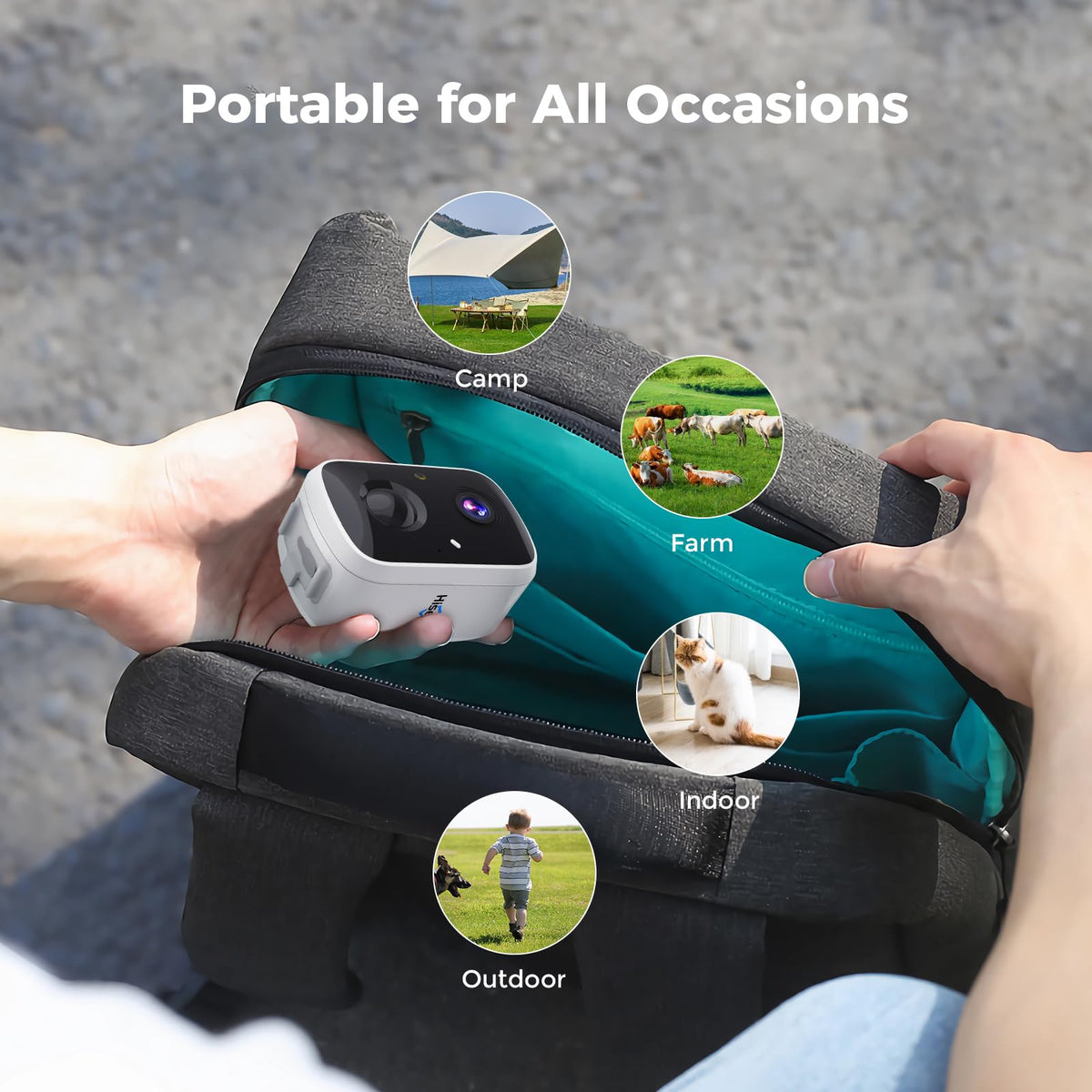 Hiseeu Solar Camera Security Outdoor, 4 Pack 100% Wireless 4MP WiFi Cameras