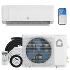 Garvee 9,000 BTU Mini Split Air Conditioner with Heat Pump, 18.5 SEER, Cools Up to 750 Sq. Ft, Energy Efficient Inverter AC with Installation Kit & Remote, Ductless AC Unit with Pre-Charged Condenser