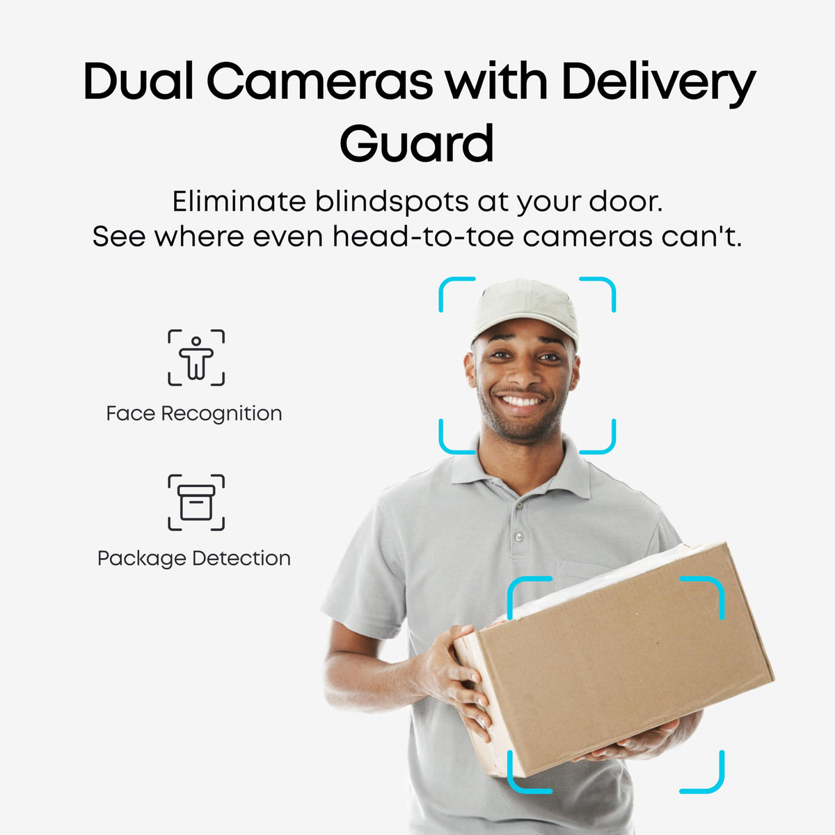 eufy Security Video Doorbell E340, Dual Cameras, 2K FHD, 8GB Local Storage