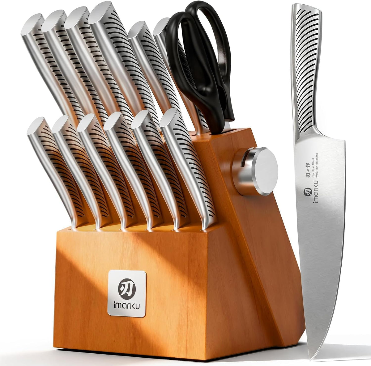 Imarku 14-Piece Japanese Gyutou Stainless Steel Kitchen Knife Set