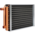 14 * 16 Water to Air Heat Exchanger, Copper Ports for Outdoor Wood Furnace