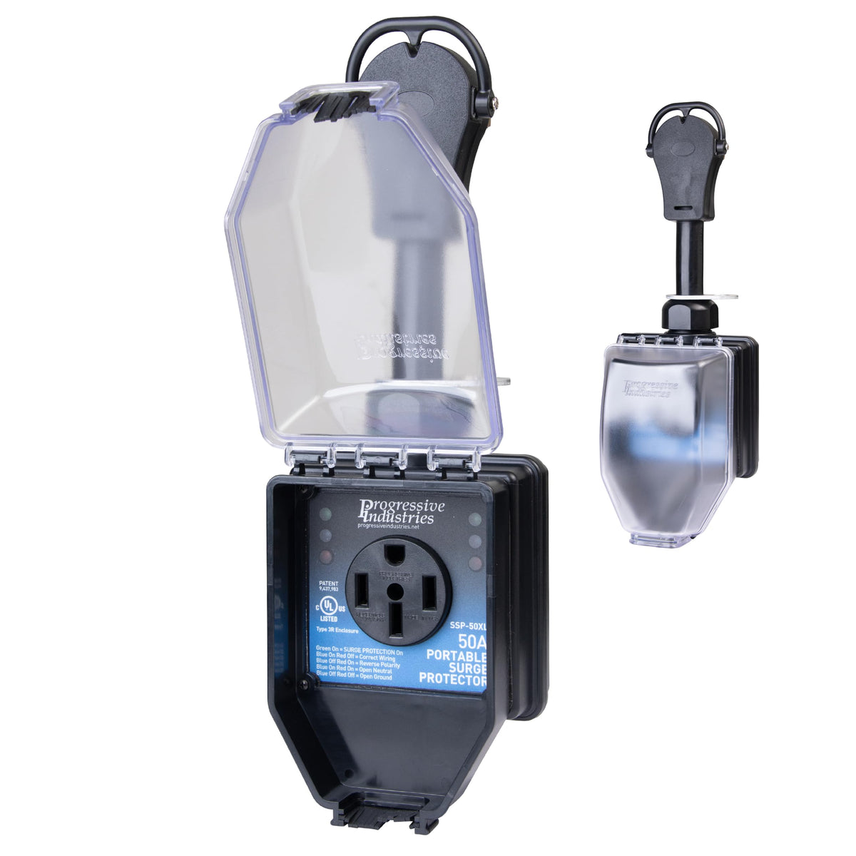 Progressive Industries EMS-PT30X Portable RV Surge Protector, Black, 30 Amp