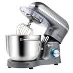Aucma Stand Mixer,8QT 900W Tilt-Head Food Mixer, Kitchen Electric Mixer with Dough Hook, Wire Whip & Beater (Gray, 8QT)
