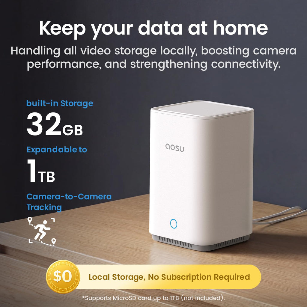 aosu T2 Ultra 4K Security Camera Wireless Outdoor, 360° AI Triple Detection