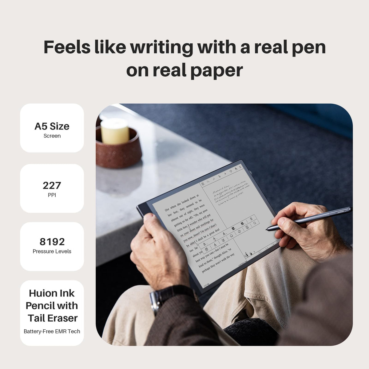 Huion Ink EB1011 E Ink Tablet 10.3" Digital Notebook with Dual Front Light