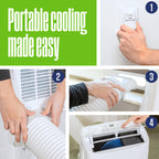 Westinghouse 14,000 BTU Air Conditioner with Heat Mode, Cools 700 sq. ft., WiFi Enabled, Remote Controlled, Dehumidifier, 3-Speed Fan, Programmable Timer, Window Kit