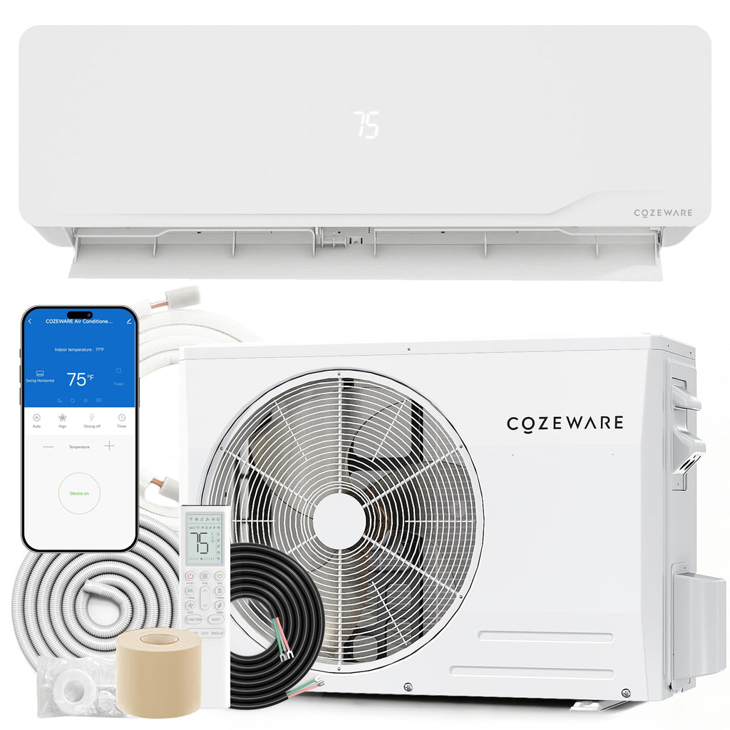 12000 BTU Mini Split AC/Heating System 115V 20 SEER2 Ductless