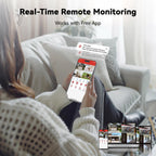 4CH Wired Security Camera System Outdoor,4X 3MP CCTV Camera,500G HDD