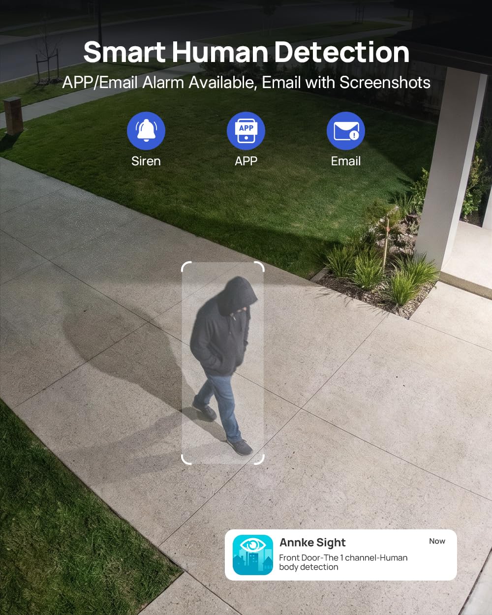 ANNKE 5MP 10CH Wireless Security Camera System, 8pcs PT IP Cameras, 1TB HDD